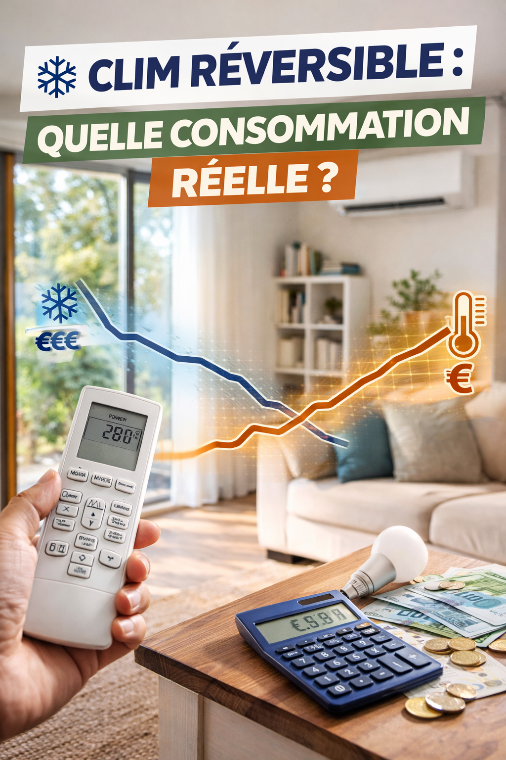 ❄️ Clim réversible : quelle est sa consommation réelle ?