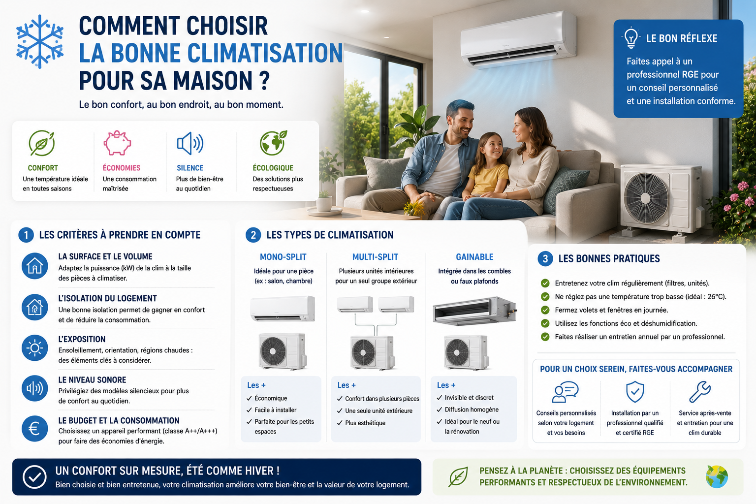 ❄️ Comment choisir la bonne climatisation pour sa maison ?