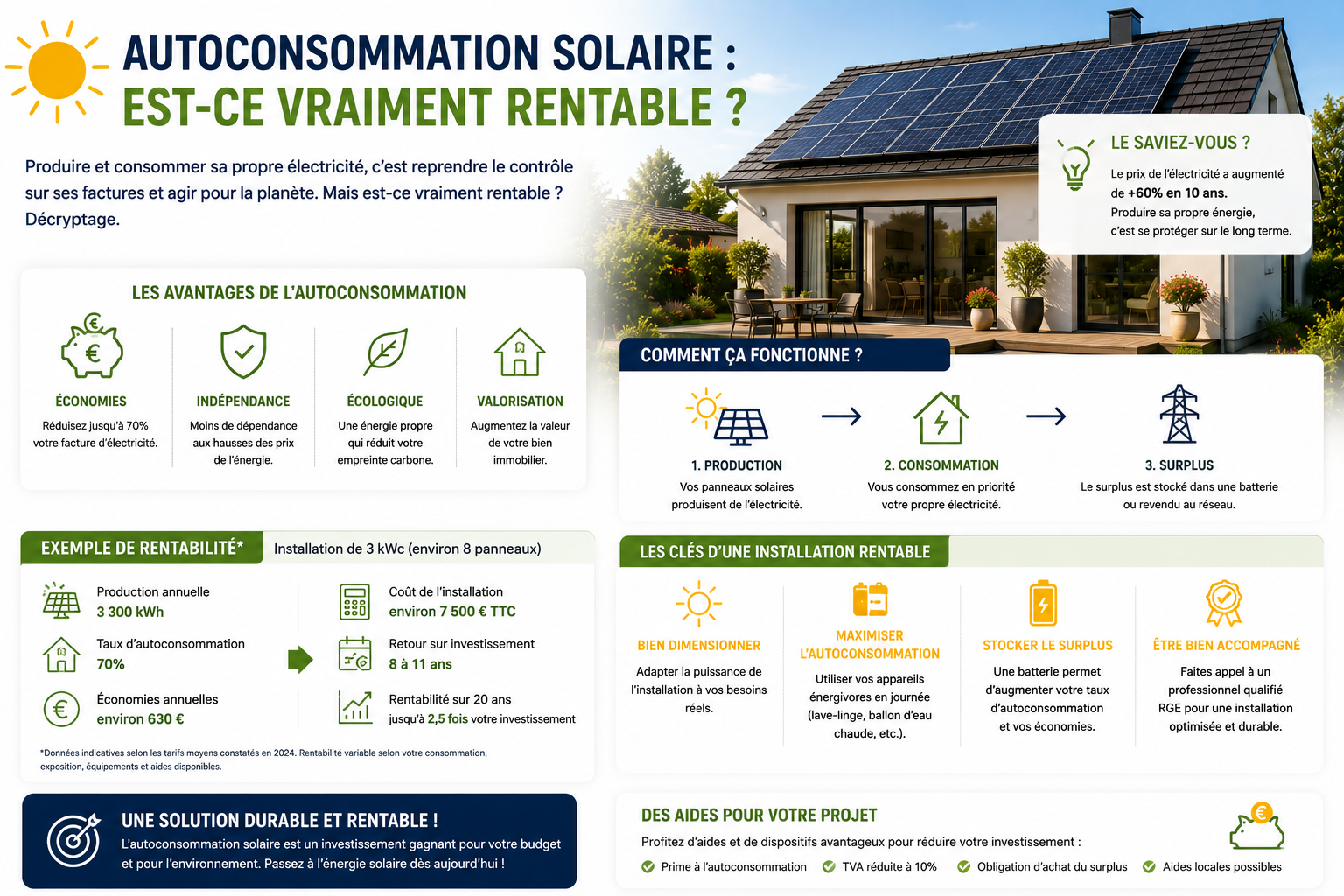 ☀️ Autoconsommation solaire : est-ce vraiment rentable ?