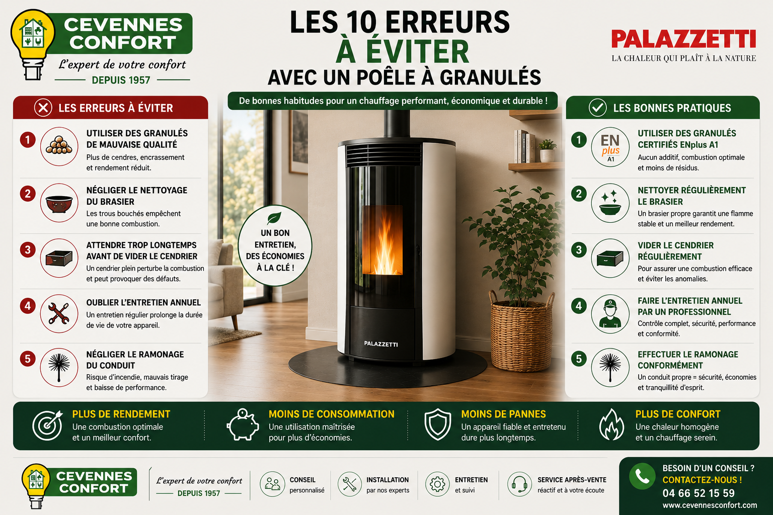Poêle à granulés : les 10 erreurs à éviter absolument