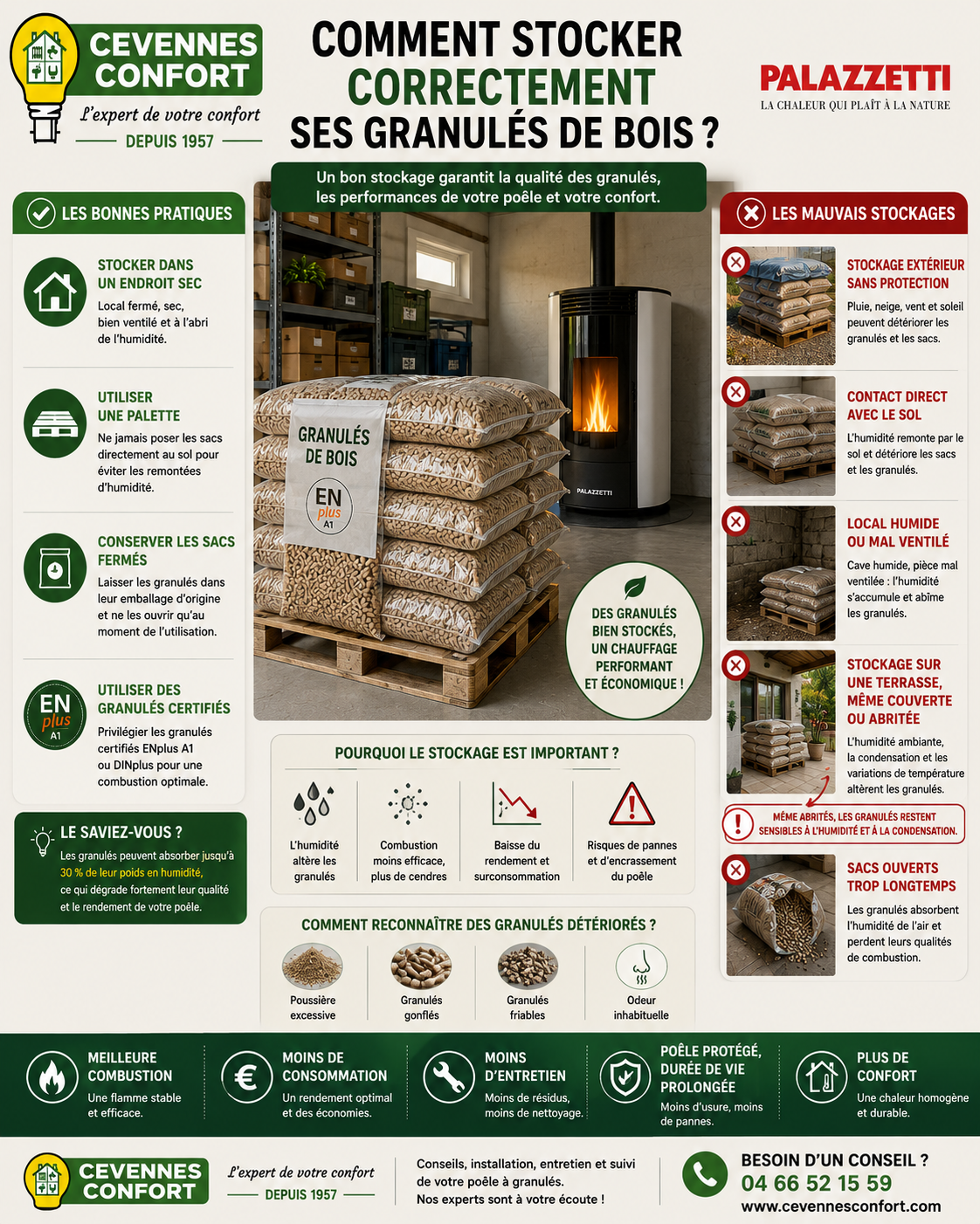 Comment stocker ses granulés de bois pour préserver leur qualité ?